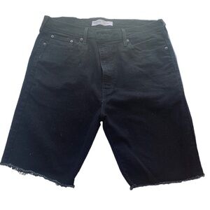 Levi Denim Bermuda Short 90’s Casual Classic Big Tall Man 38 High Rise Drk Black